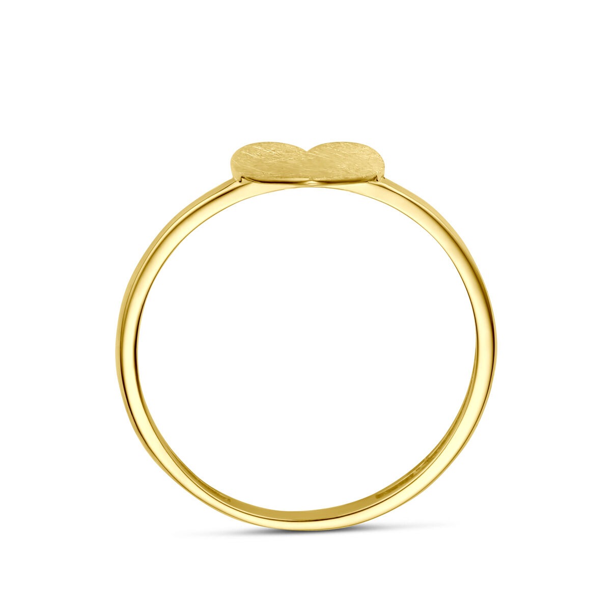 Anillo de oro con corazón – 14k oro amarillo