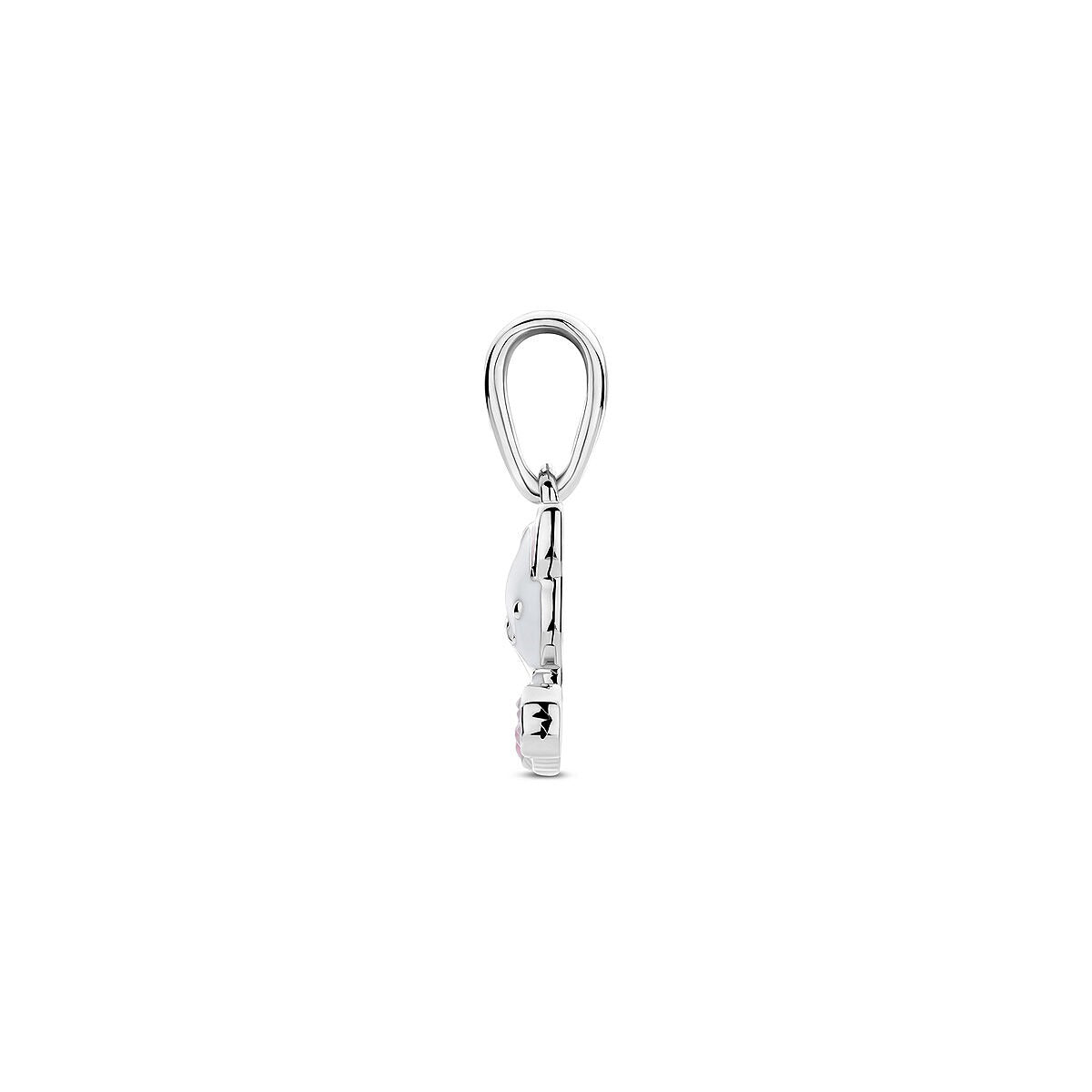 Colgante de gato de plata con esmalte – plata 925 rodiada