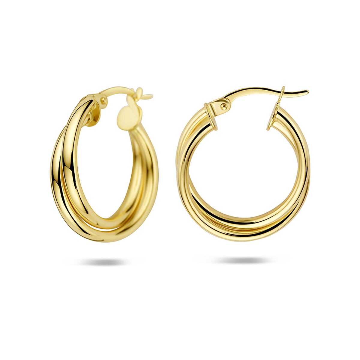 Aros de oro amarillo de mujer