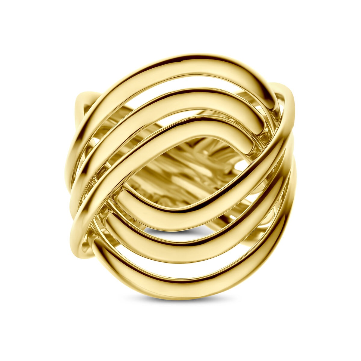 anillo de mujer de oro amarillo de 14k