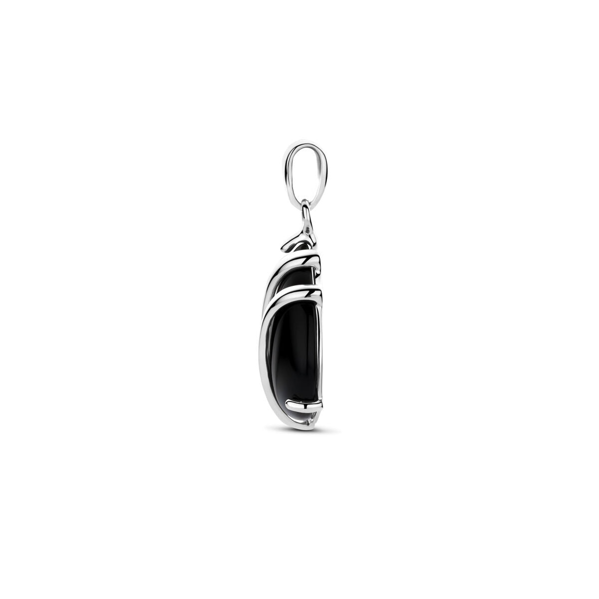 Colgante de plata con ónice – plata 925 rodiada