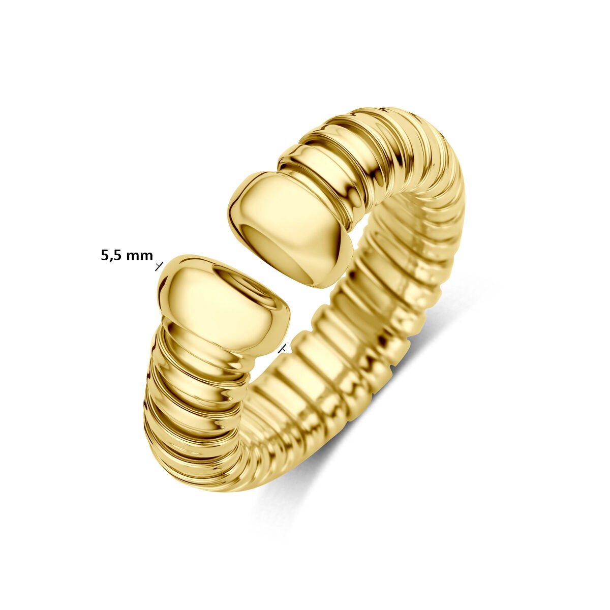 anillo de mujer de oro amarillo de 14k