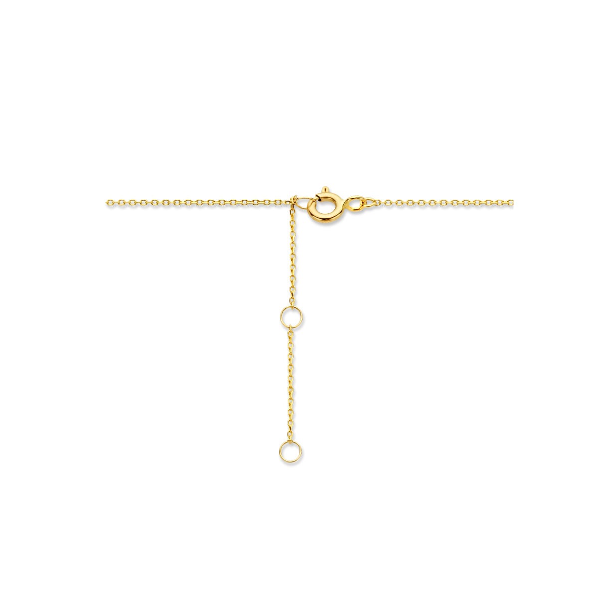 Collar chapado en oro amarillo con corazón – 9k
