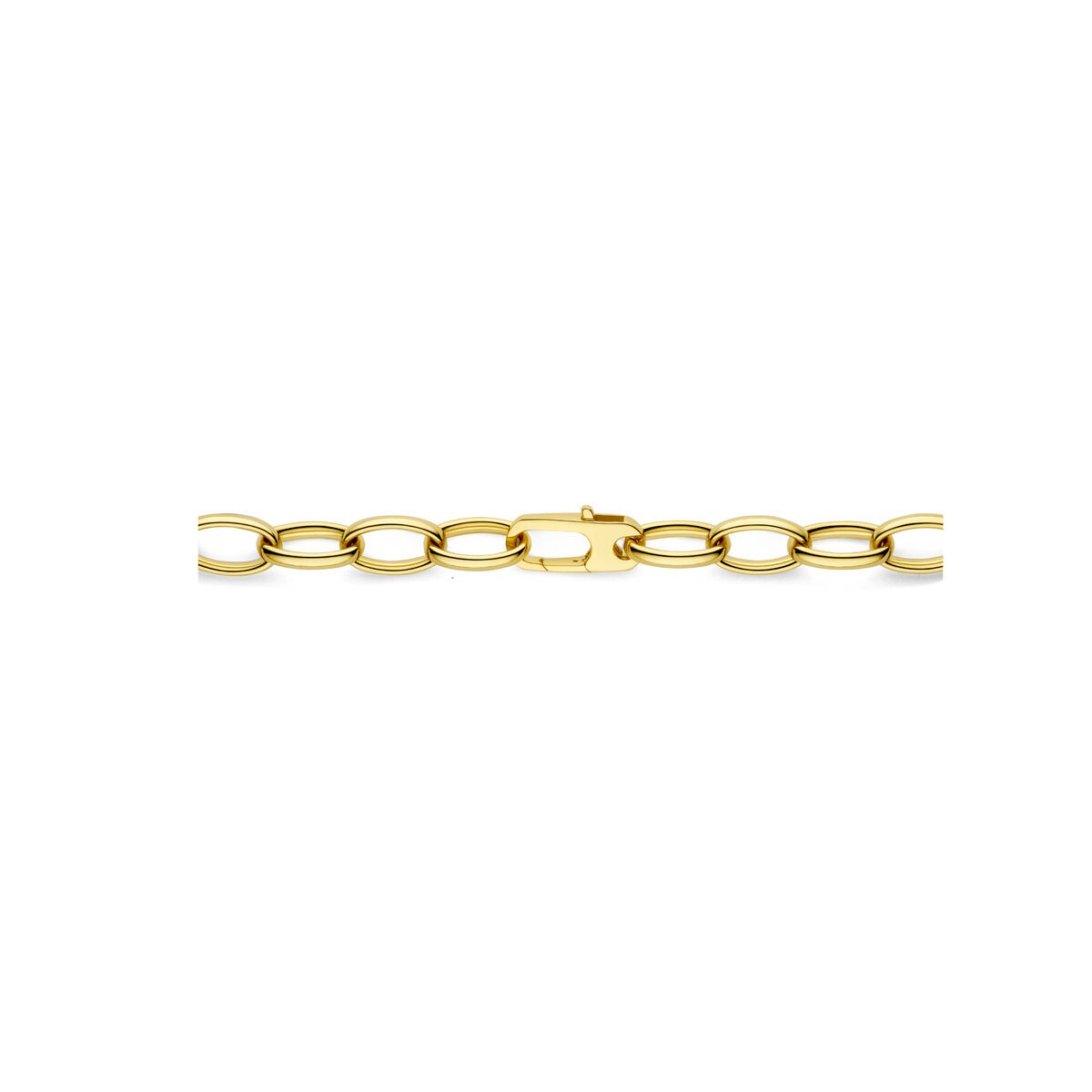Collar de mujer en oro – cadena ancla de 14k 8 mm