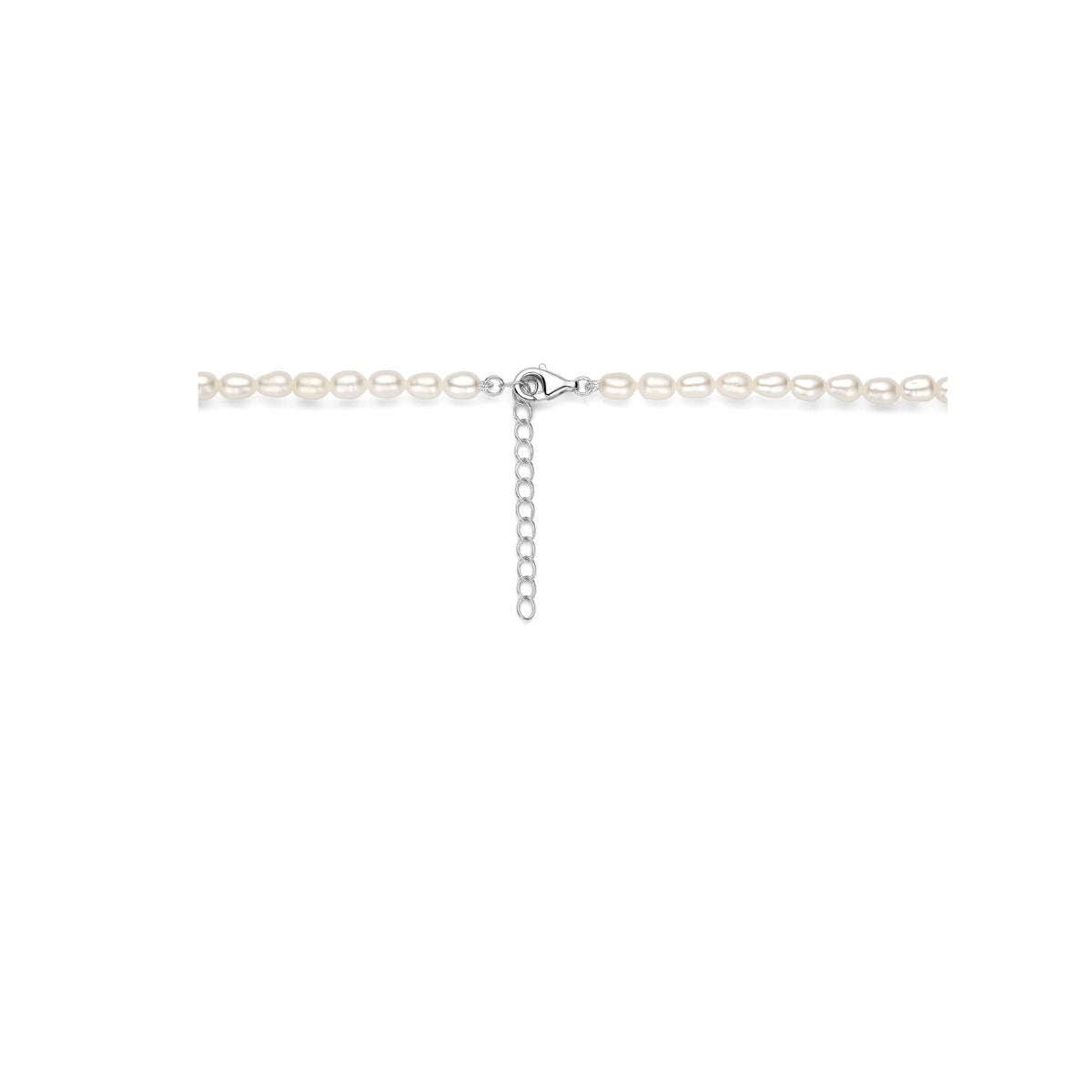 Collar de plata con perla – plata 925 rodiada