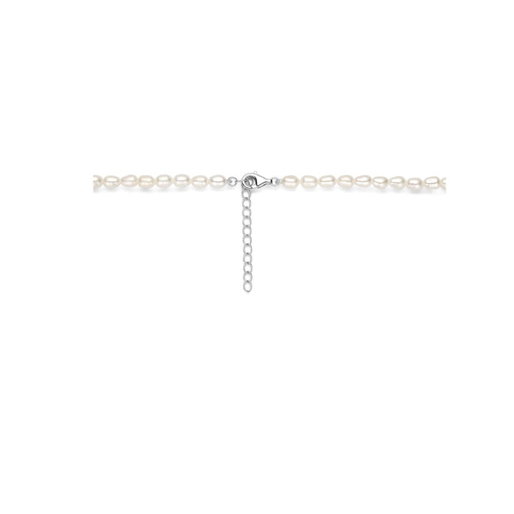 Zilveren ketting met parel – gerhodineerd 925 zilver
