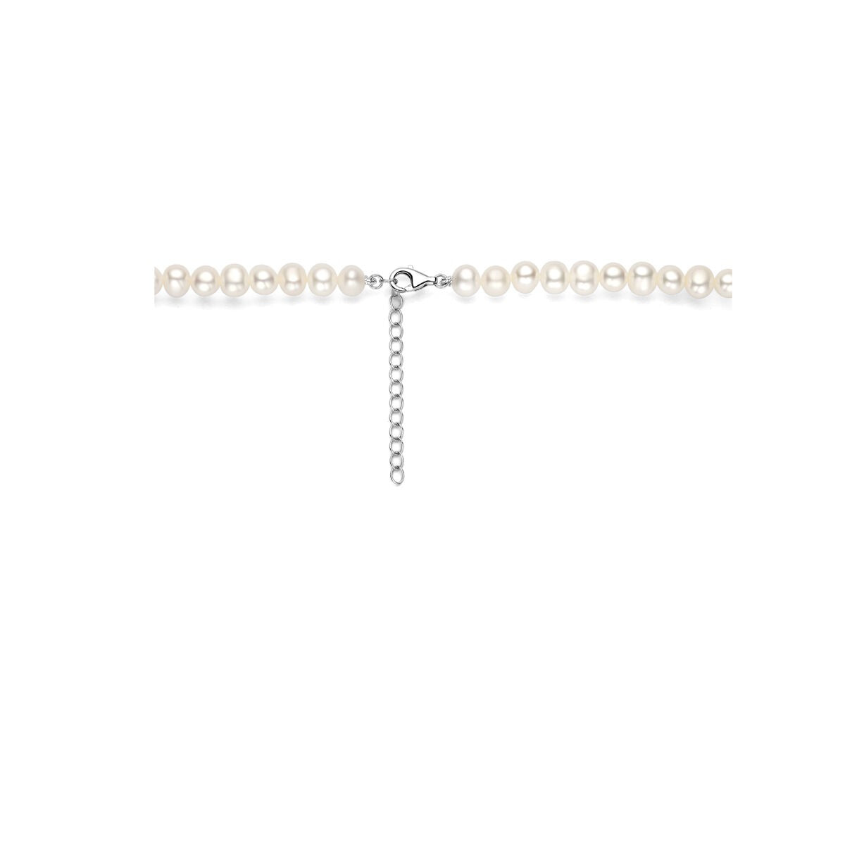 Collar de plata con perla – plata 925 rodiada