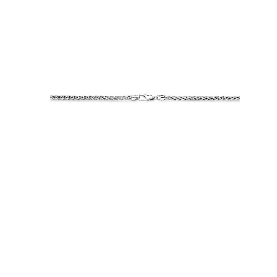 Zilveren ketting vossestaart – gerhodineerd