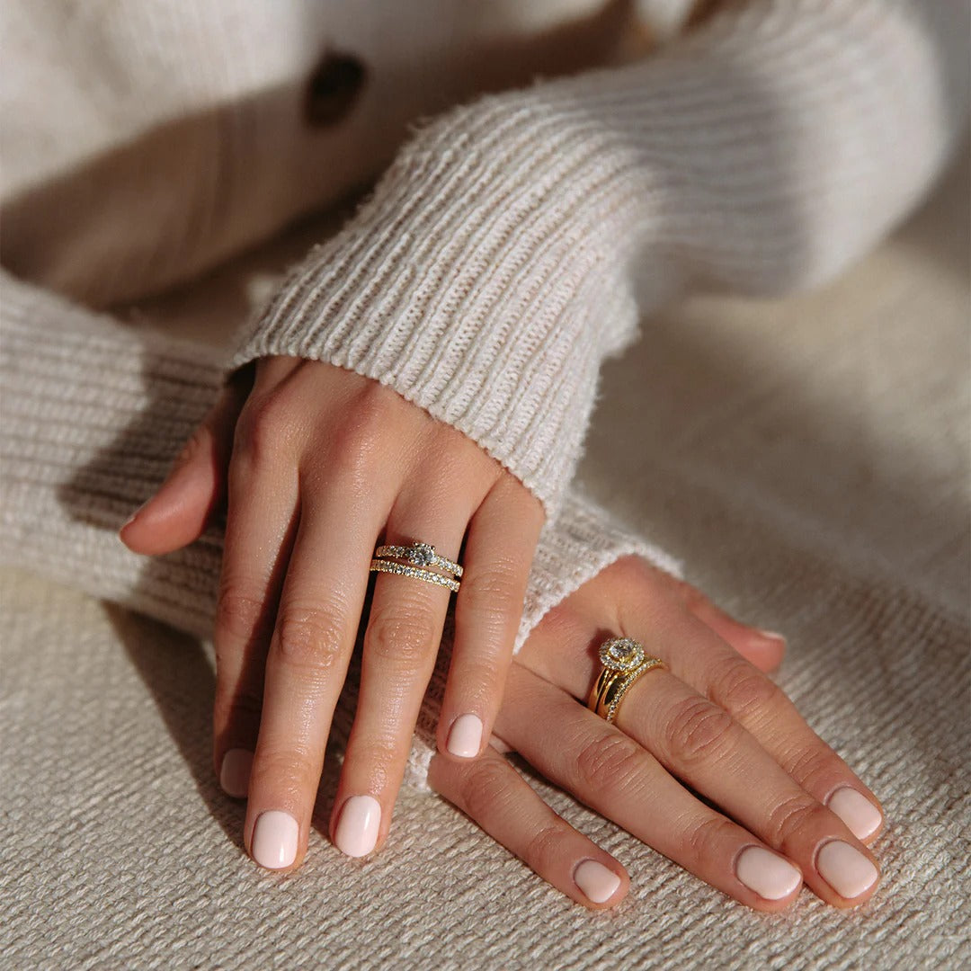 Anillo Emma 0,75 crt. oro amarillo