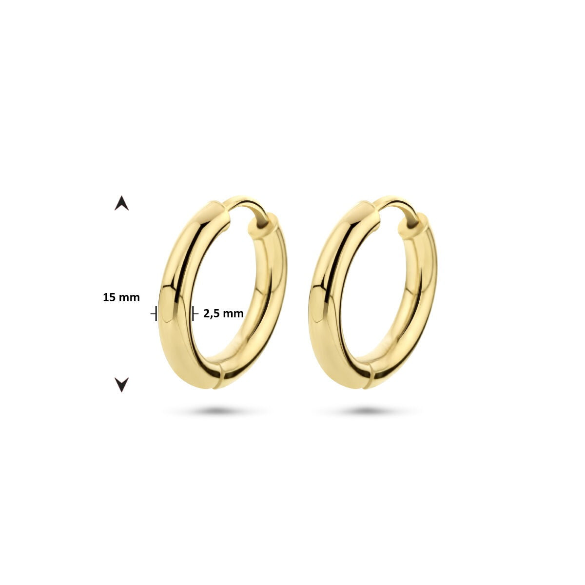 aros de oro amarillo de 9k