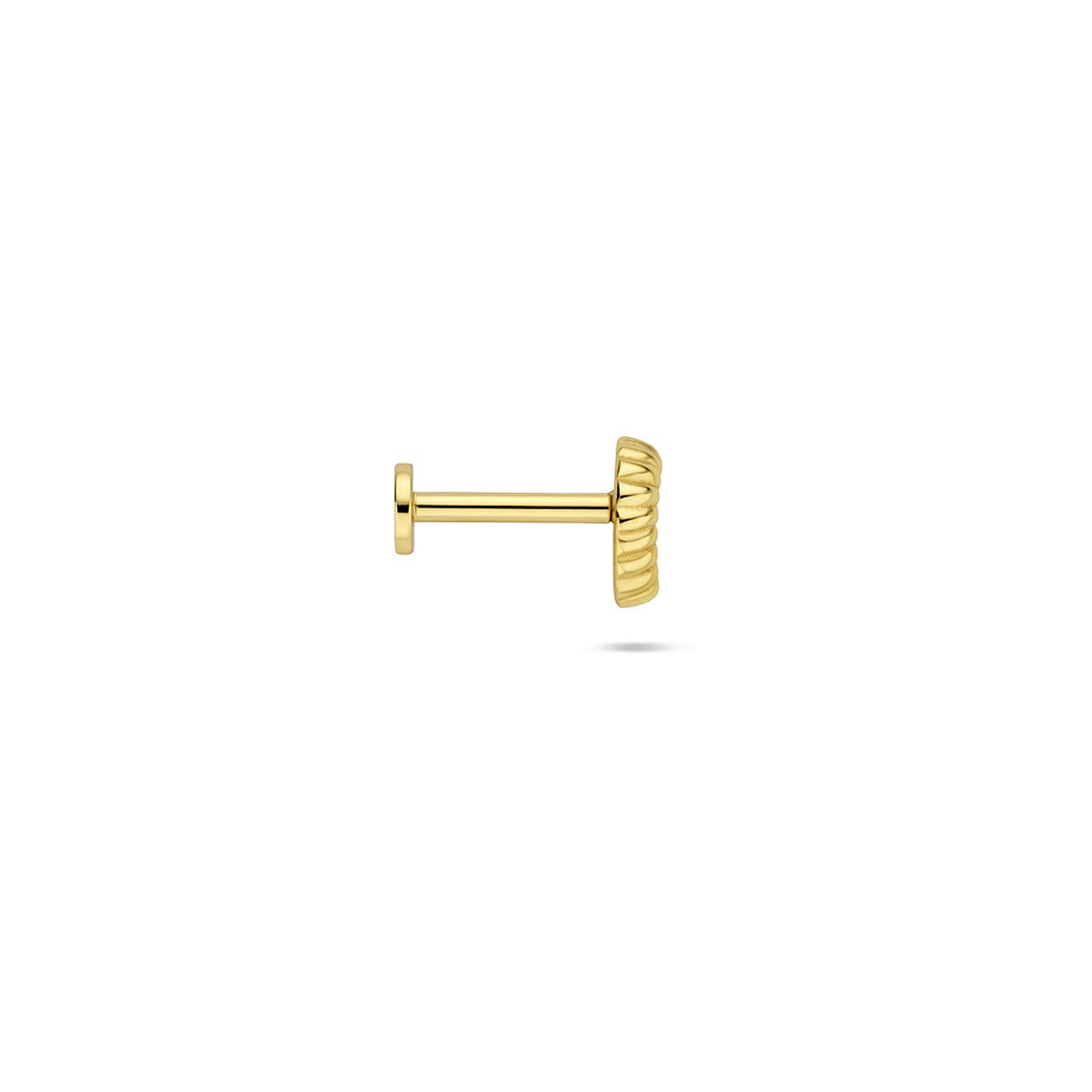 Piercing de concha nautilus chapado en oro plata – 925 plata