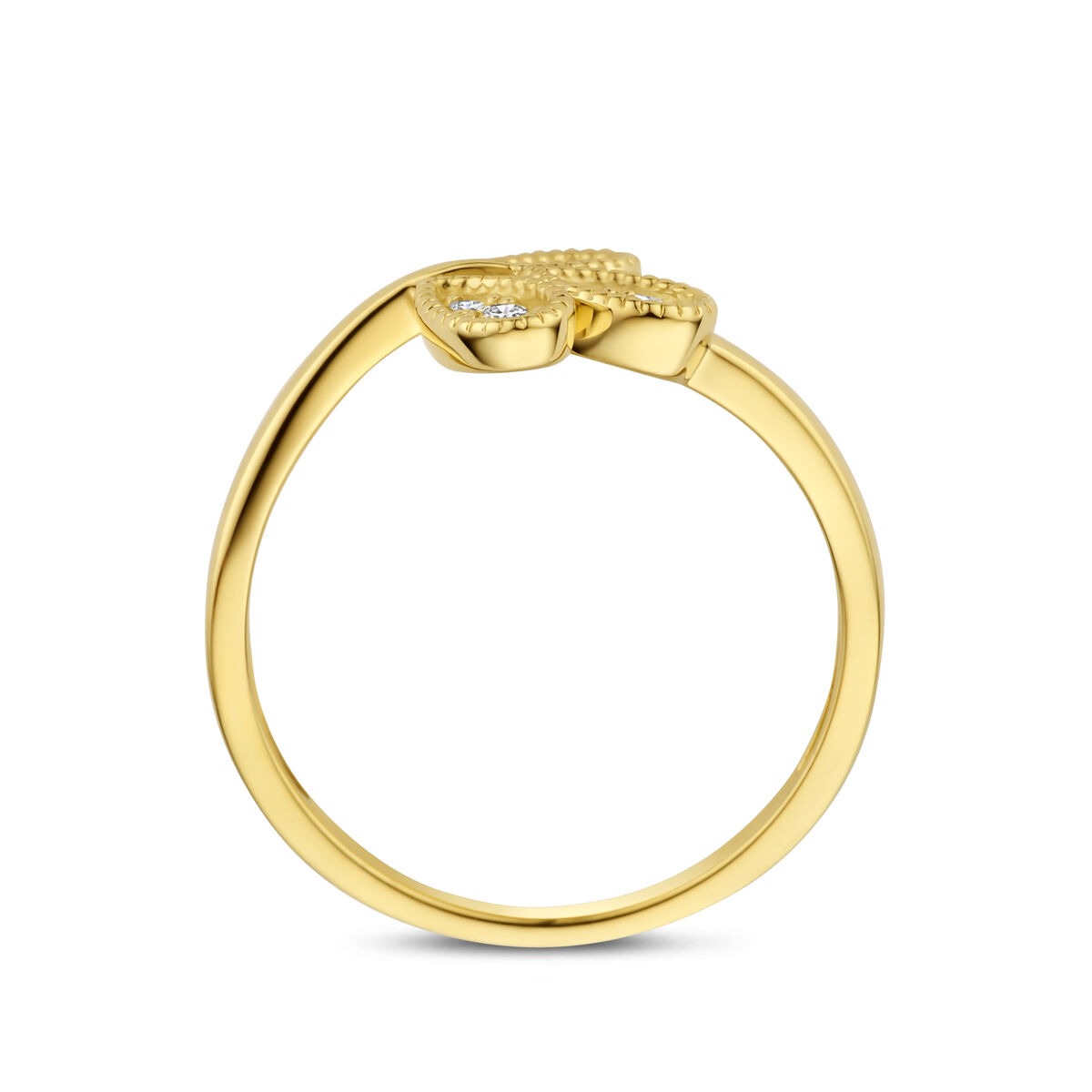 Anillo de mujer en oro con diamante – 14k oro amarillo