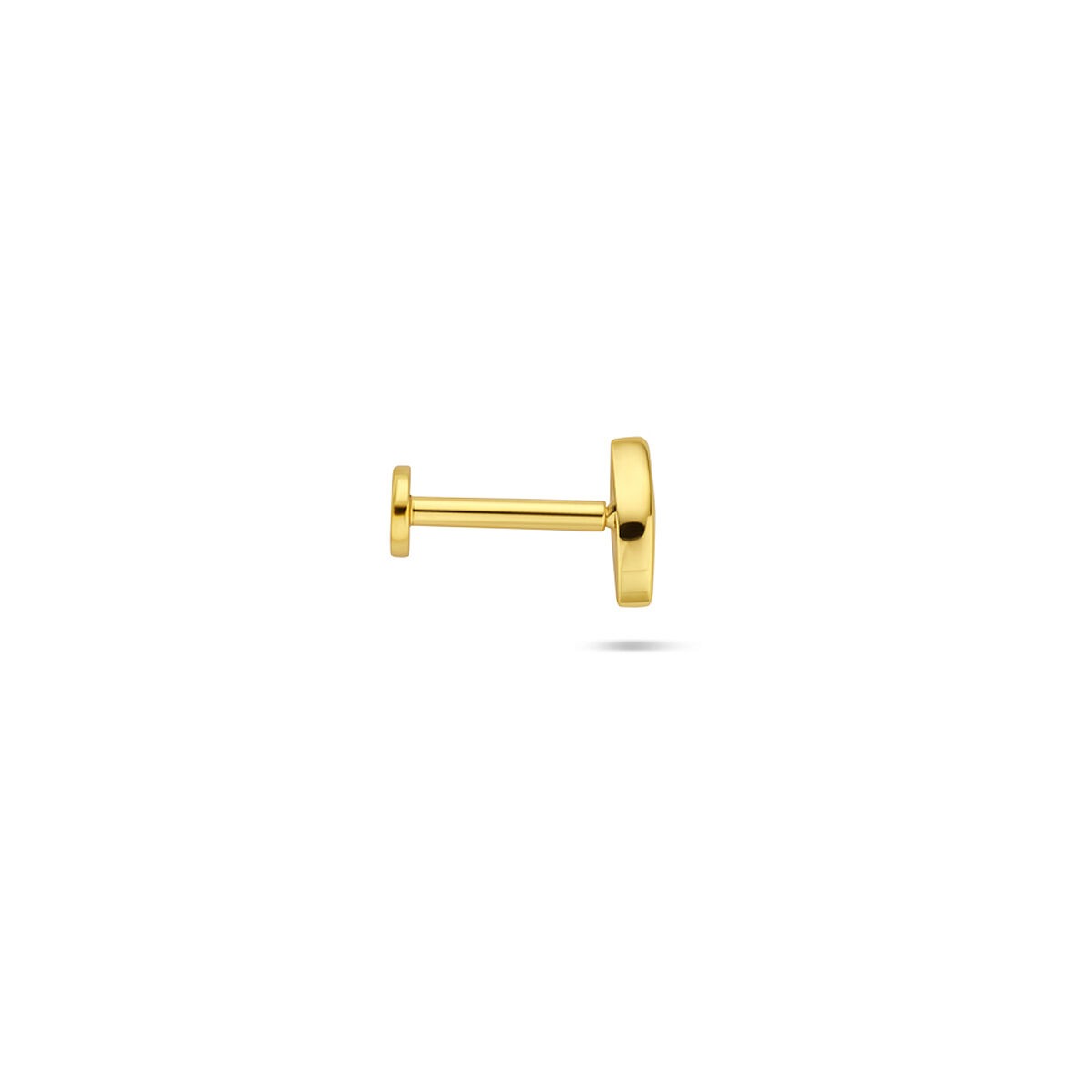 Piercing de ojo malvado chapado en oro con circonitas - plata 925