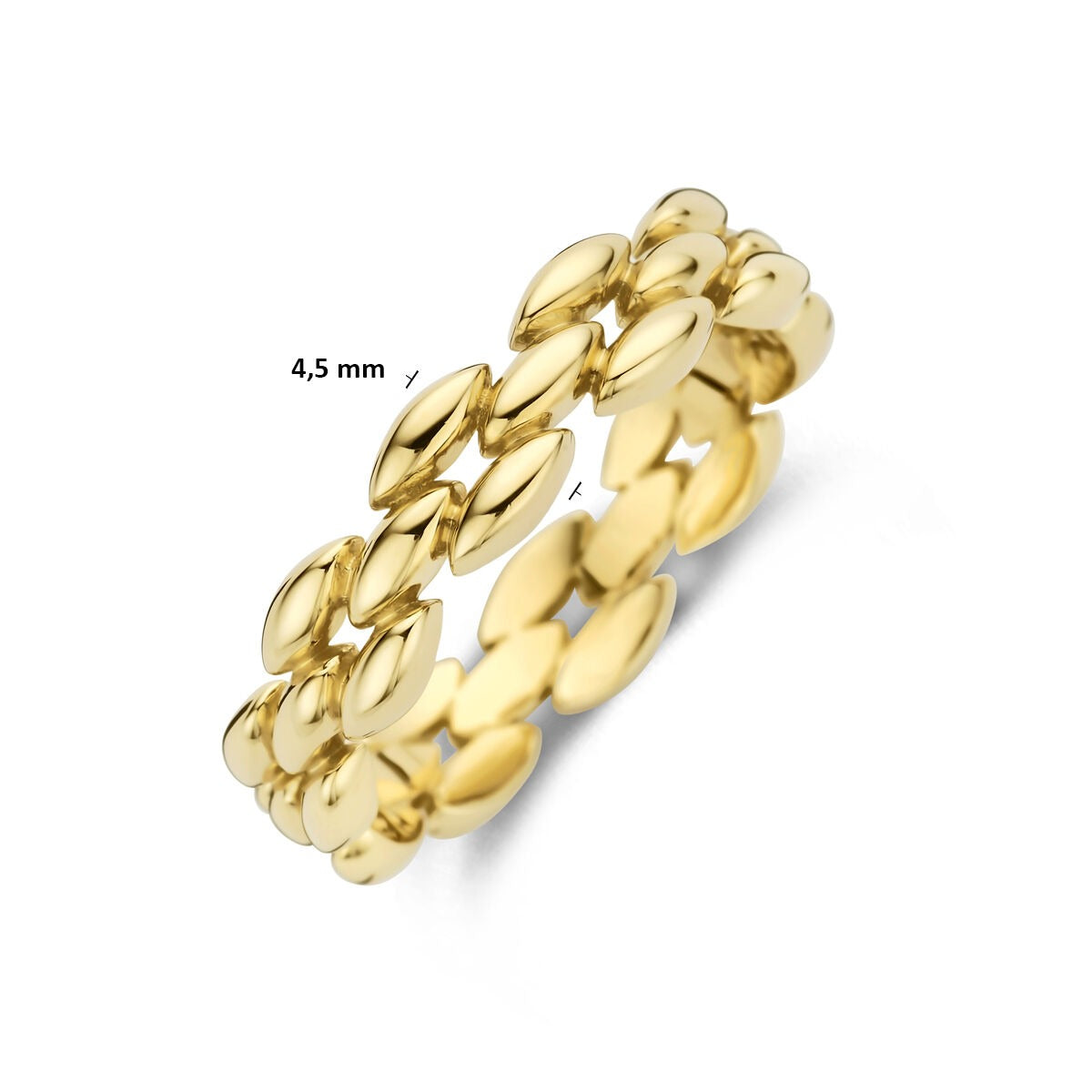 Anillo de mujer de oro amarillo de 14k