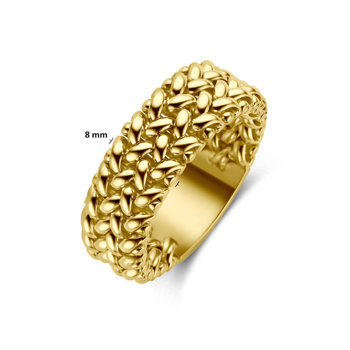 anillo de mujer de oro amarillo de 14k