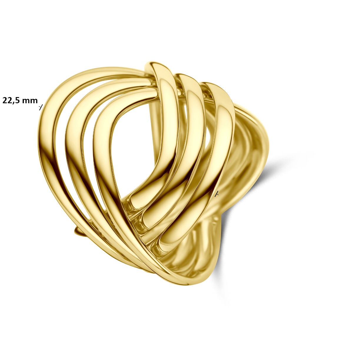 anillo de mujer de oro amarillo de 14k