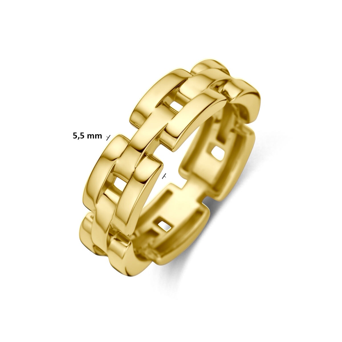 anillo de mujer de oro amarillo de 14k