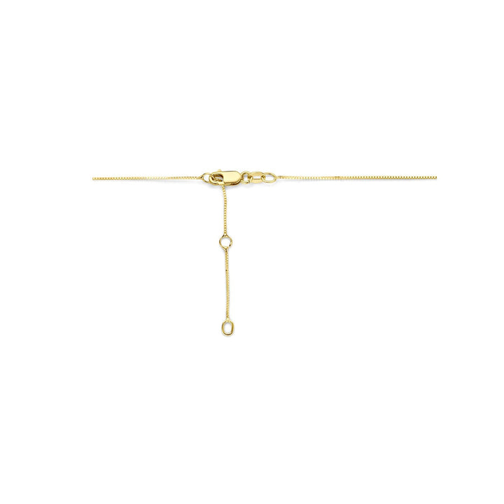 14k geelgouden collier met lab grown diamant