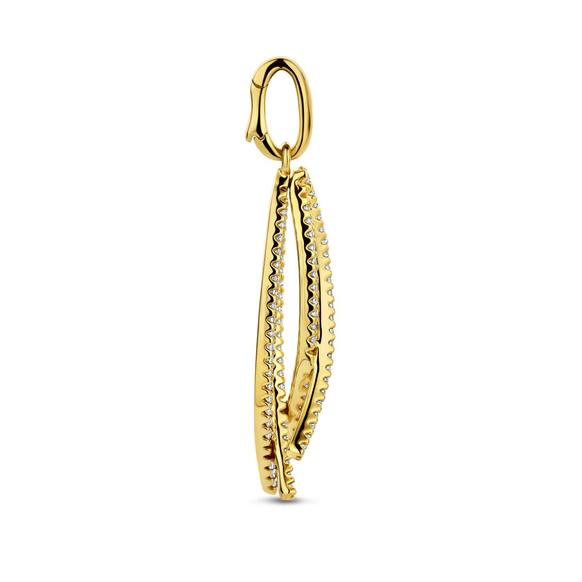 colgante de oro amarillo con diamante