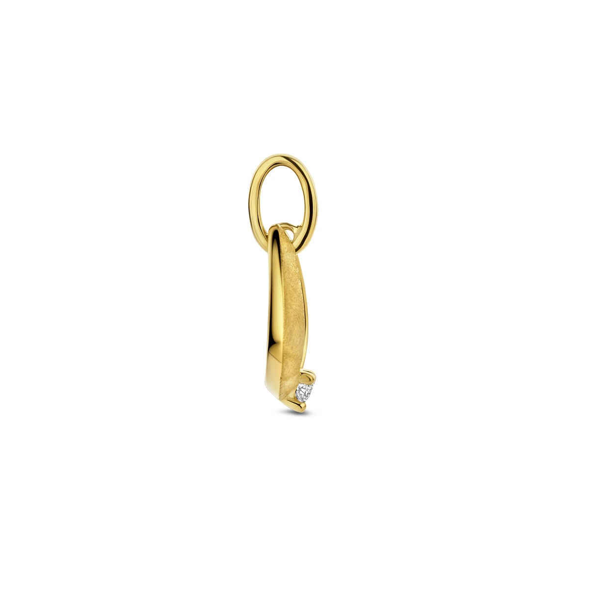 colgante de oro amarillo con diamante