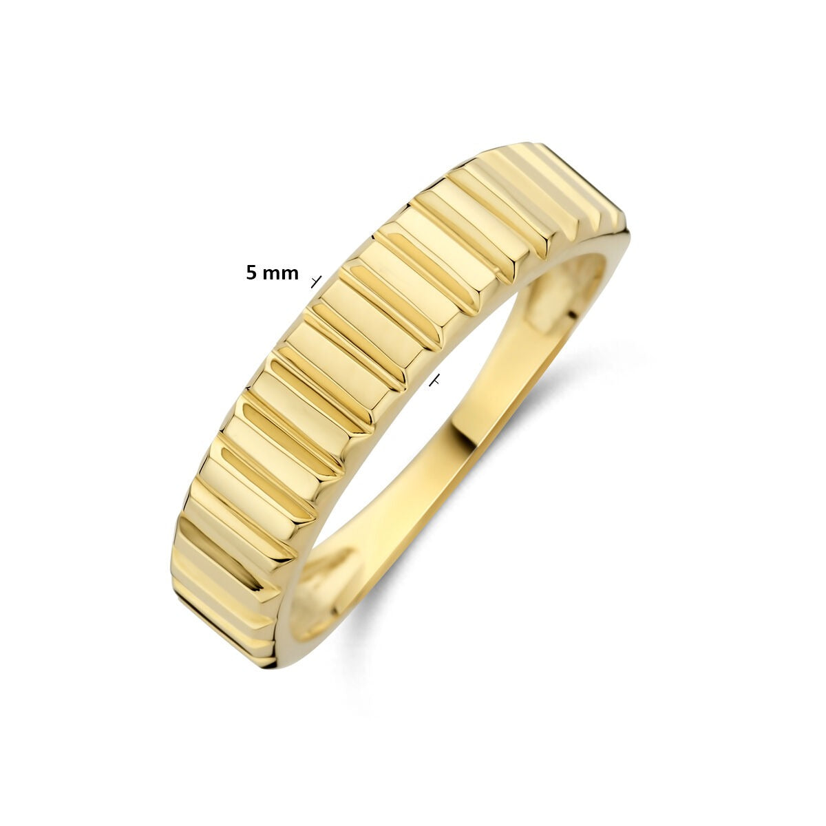 Anillo de mujer de oro amarillo de 14k