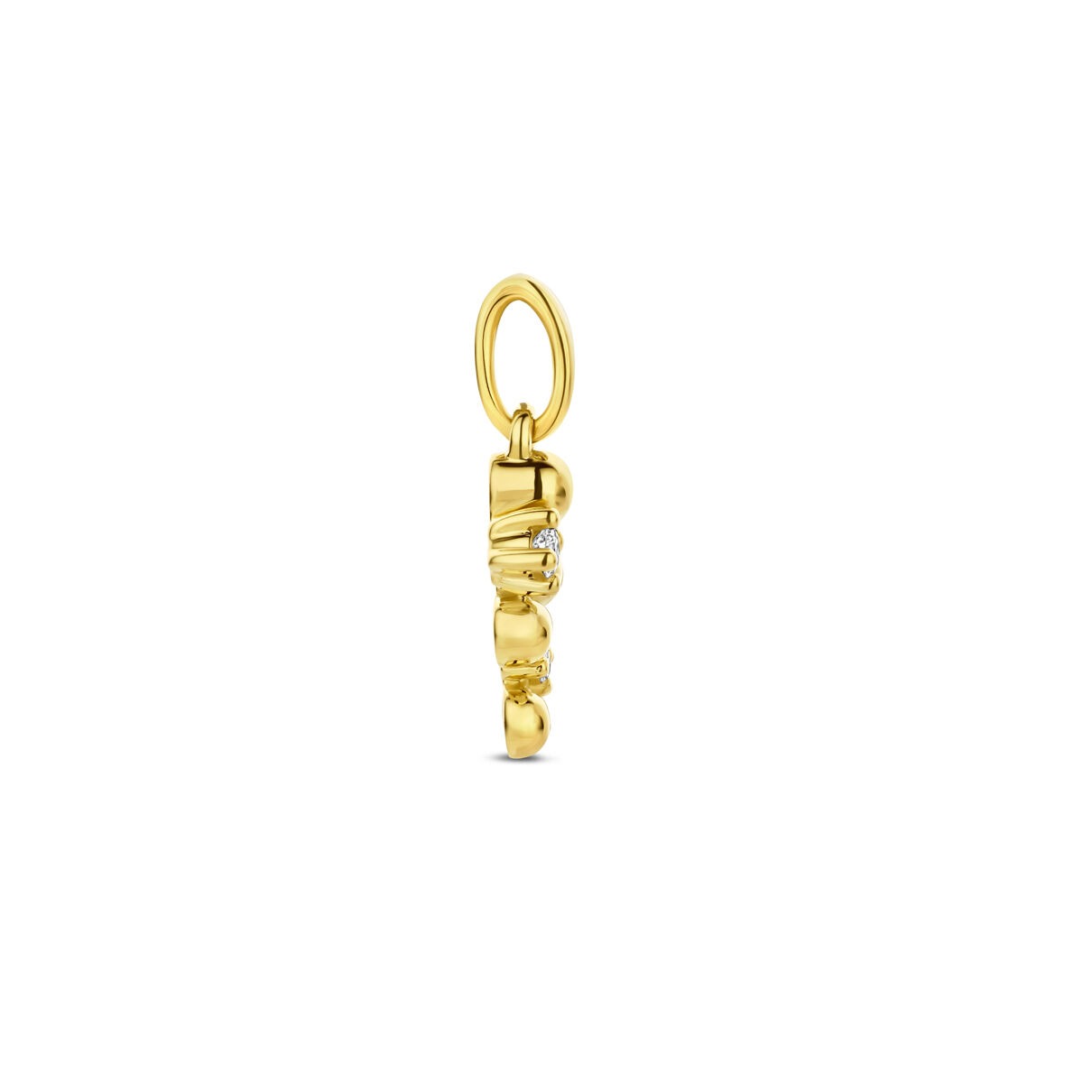 Colgante de oro con diamante – 14k oro amarillo