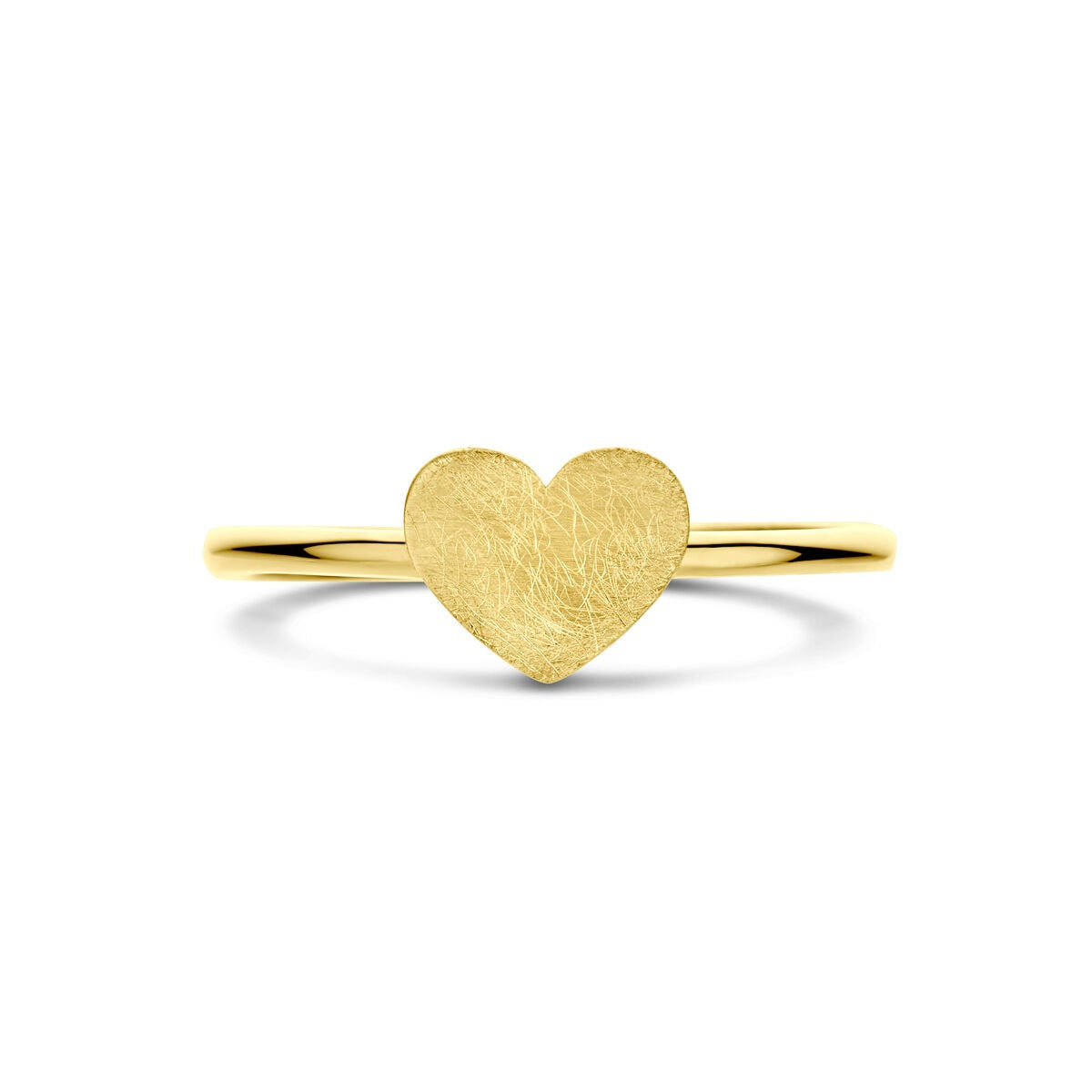 Anillo de oro con corazón – 14k oro amarillo