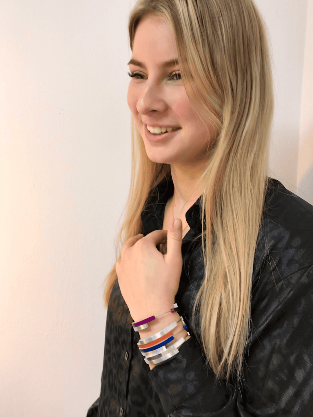 Armband Vier bogen Groen A32GR