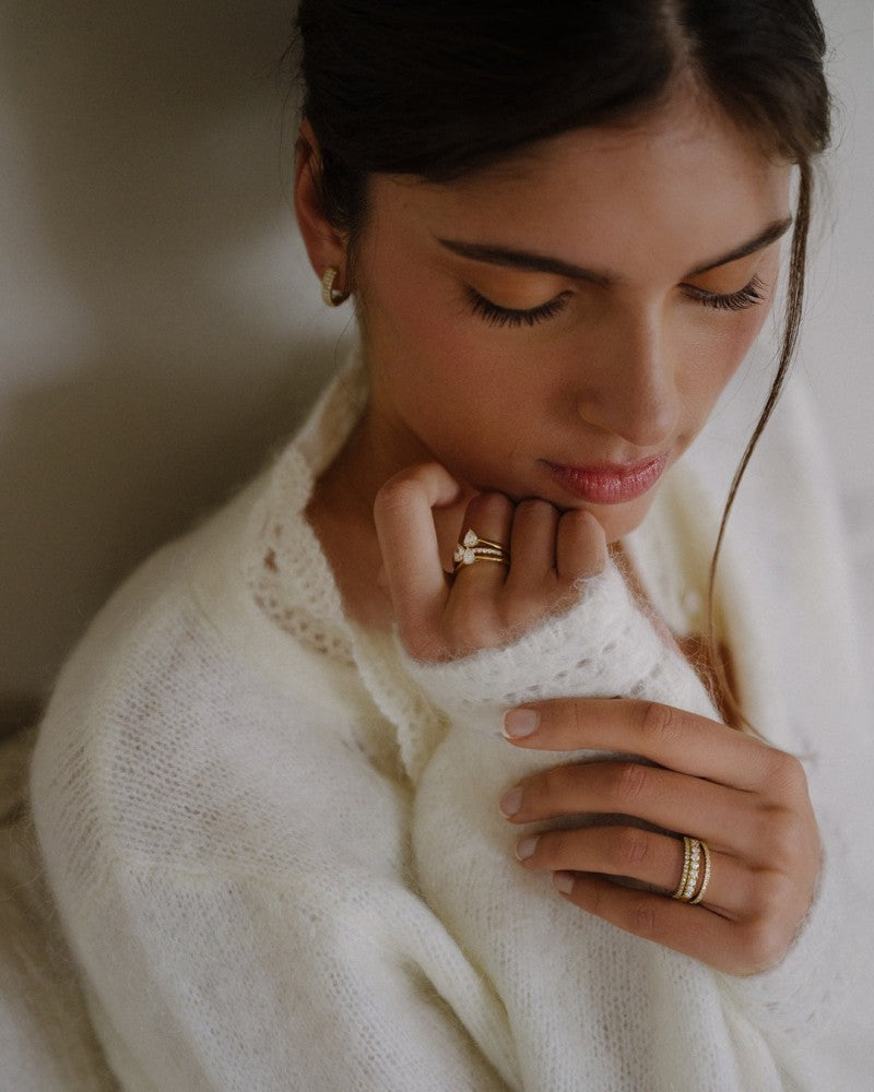 Aros Emilie 0,50 crt. oro amarillo