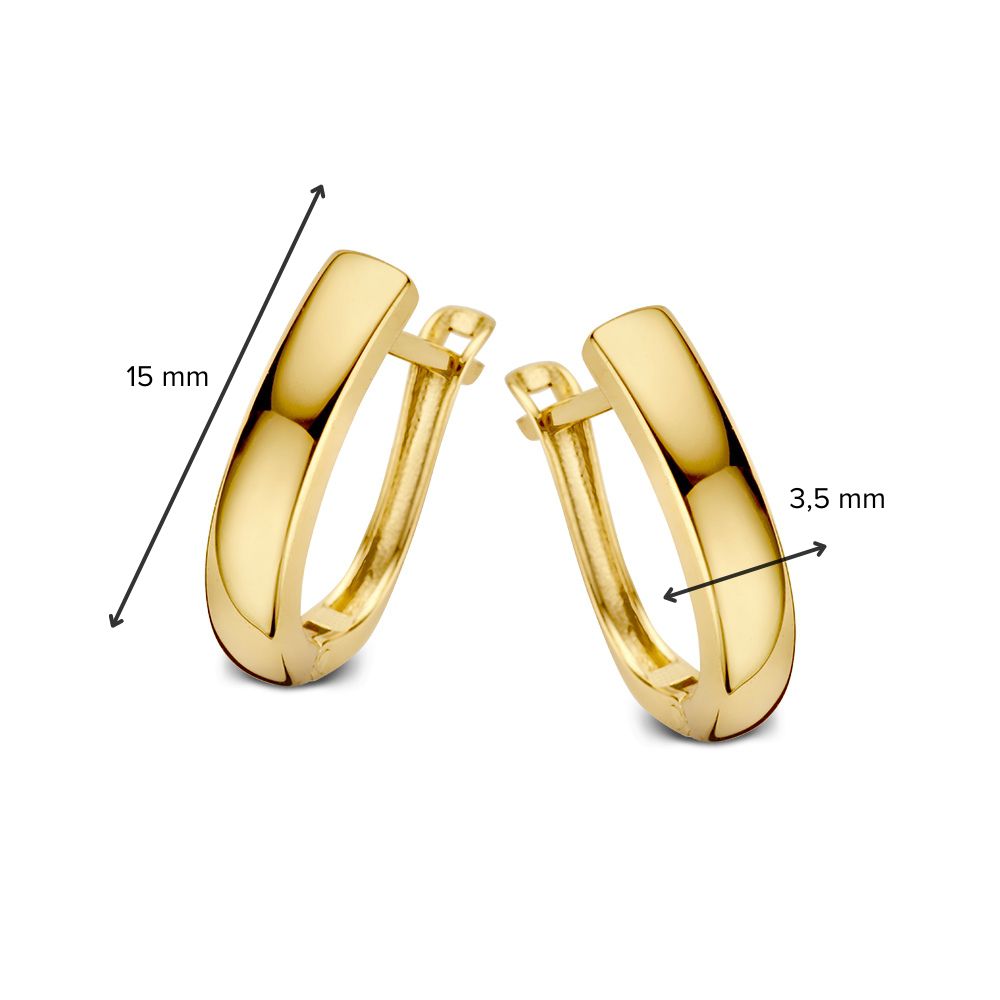 Aros de oro amarillo de 14K – Elegancia Atemporal