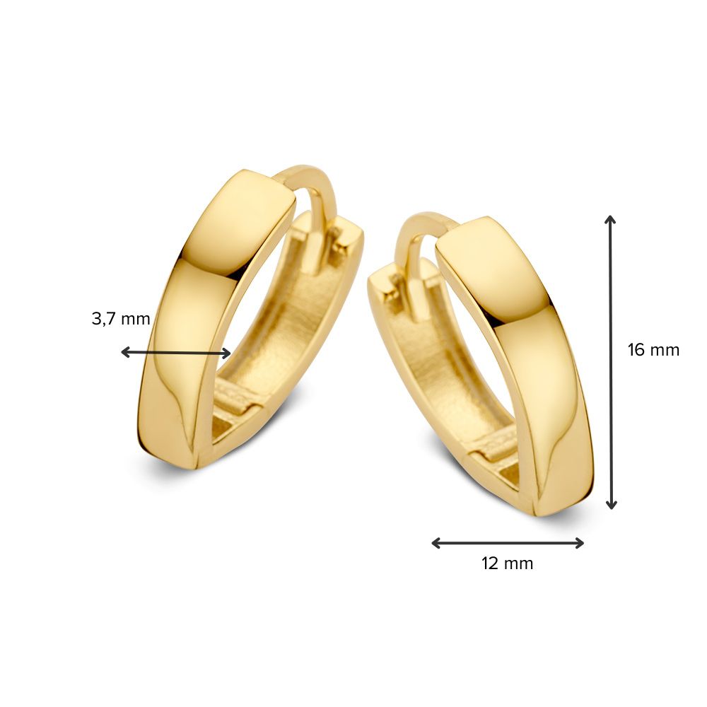 Aros de oro amarillo – Elegancia en la simplicidad