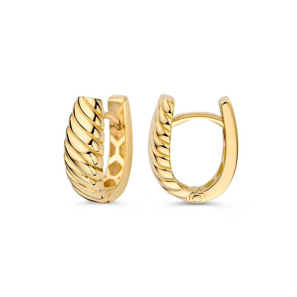 aros oro amarillo