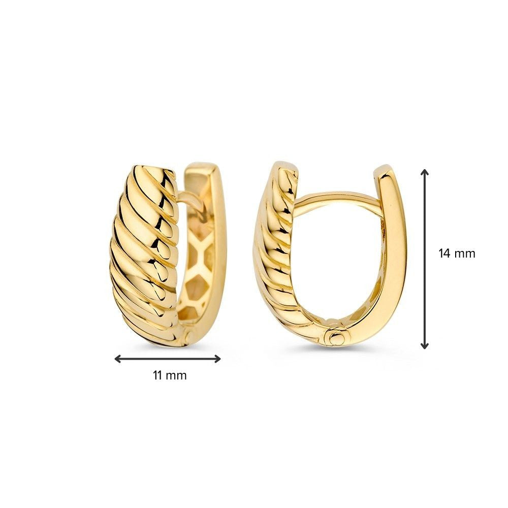 aros oro amarillo