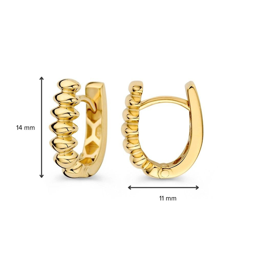 Aros oro amarillo