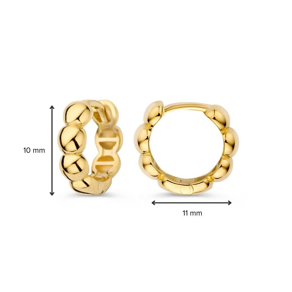 Aros oro amarillo