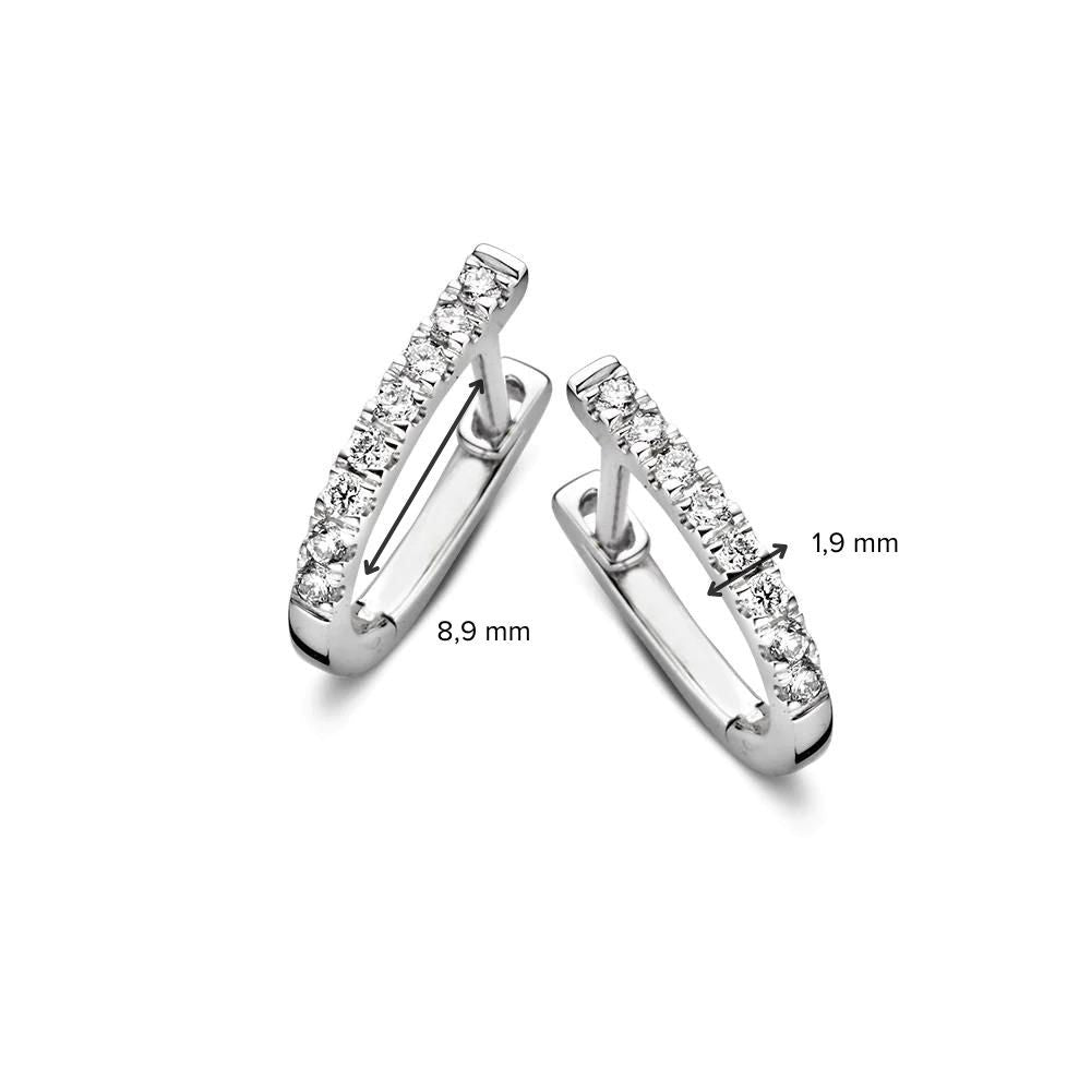 Aros Millie 0,20 crt. oro blanco