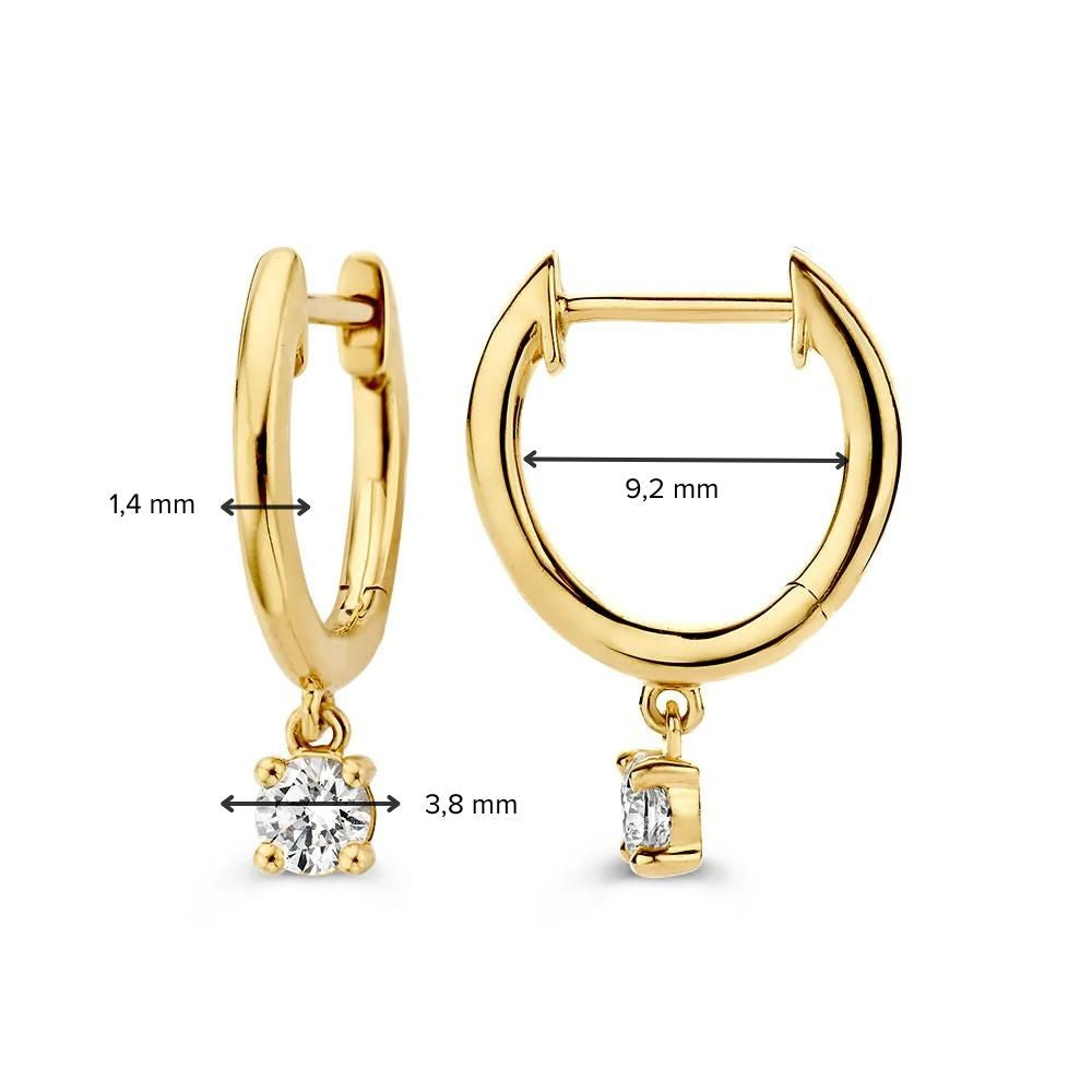 Aros Olivia 0,30 crt. oro amarillo