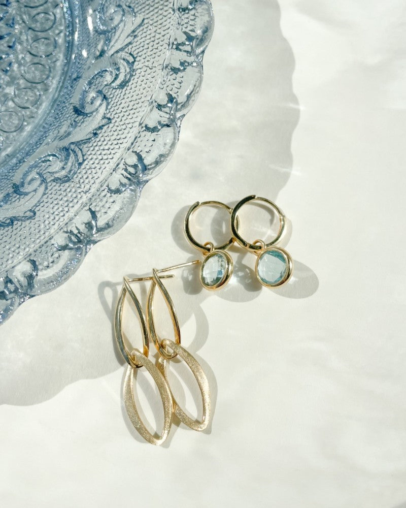 Pendientes de botón oro amarillo