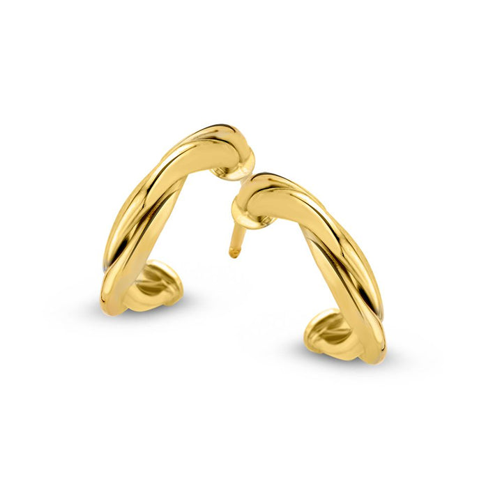 Geelgouden Oorstekers 14K 10mm – Subtiele Luxe