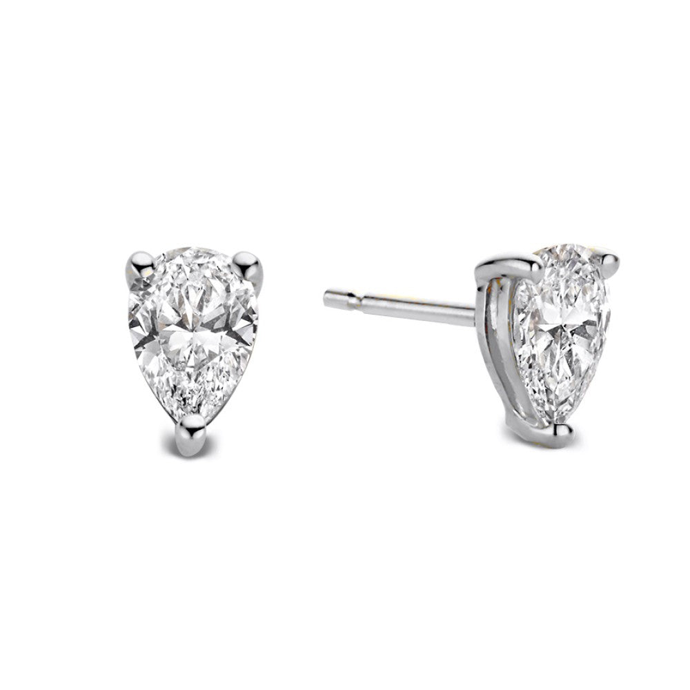 Pendientes Ava 0,50 crt. oro blanco