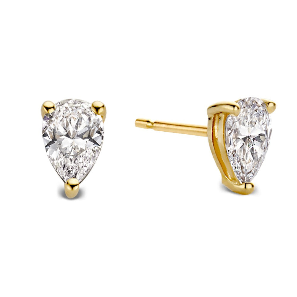 Pendientes Ava 1,00 crt. oro amarillo