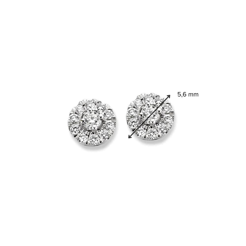 Pendientes Emma 0,20 crt. oro blanco