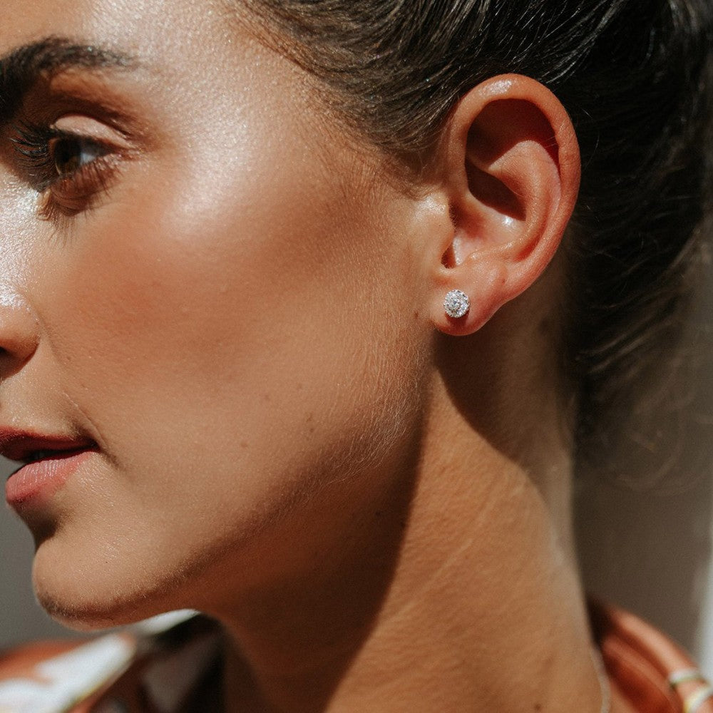 Pendientes Emma 0,30 crt. oro blanco