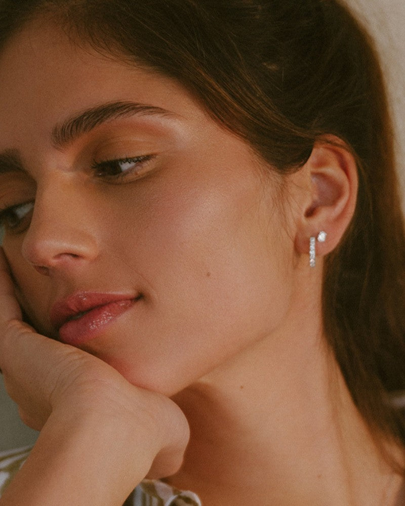 Pendientes Franky 0,50 crt. oro amarillo