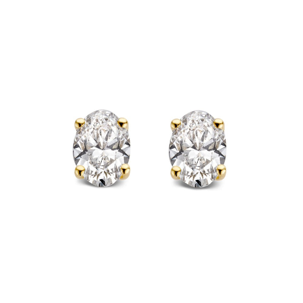 Pendientes Franky 0,50 crt. oro amarillo