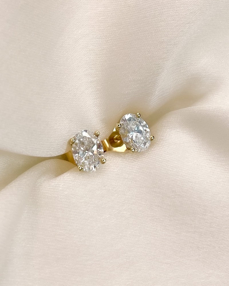 Pendientes Franky 1,00 crt. oro amarillo