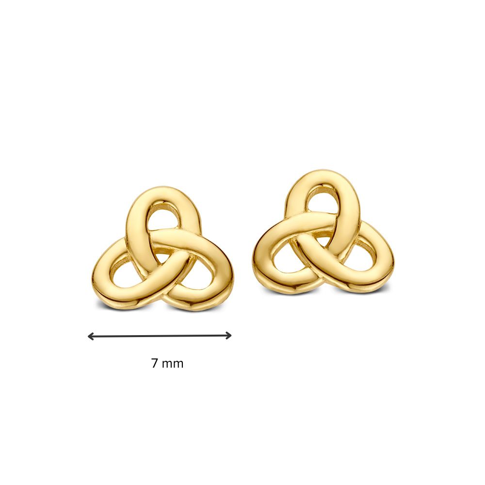 Pendientes de oro amarillo de 14K – Pendientes atemporales de mujer