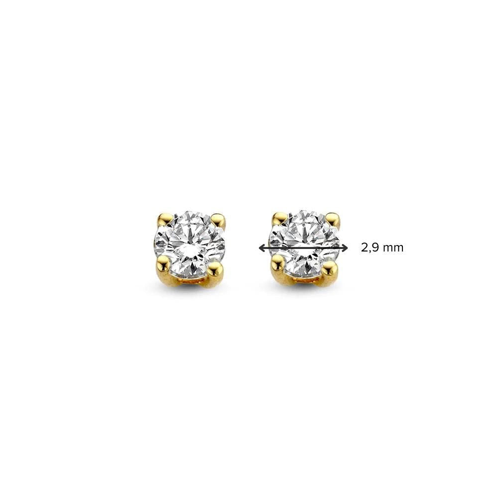 Pendientes Olivia 0,20 crt. oro amarillo