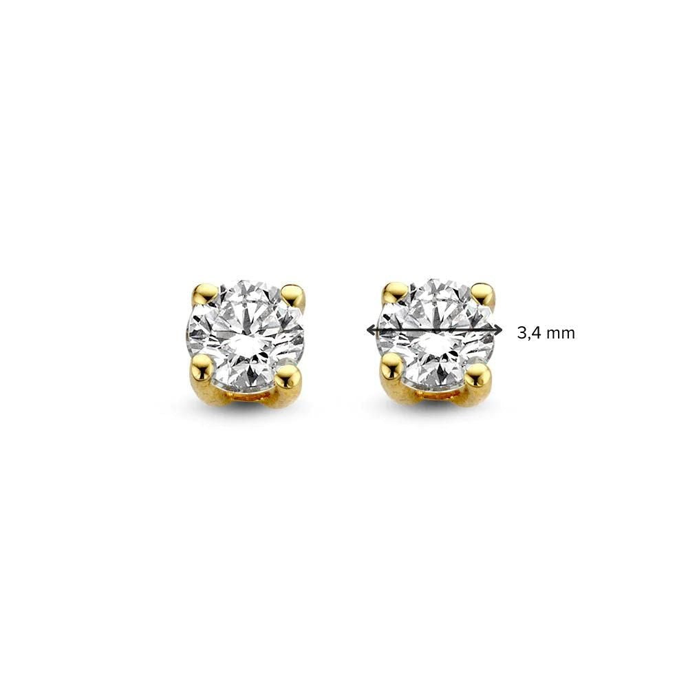 Pendientes Olivia 0,30 crt. oro amarillo