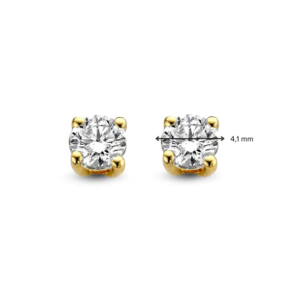 Pendientes Olivia 0,50 crt. oro amarillo
